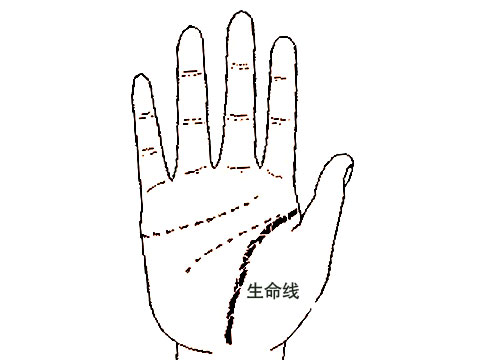 手相没有生命线的人代表什么